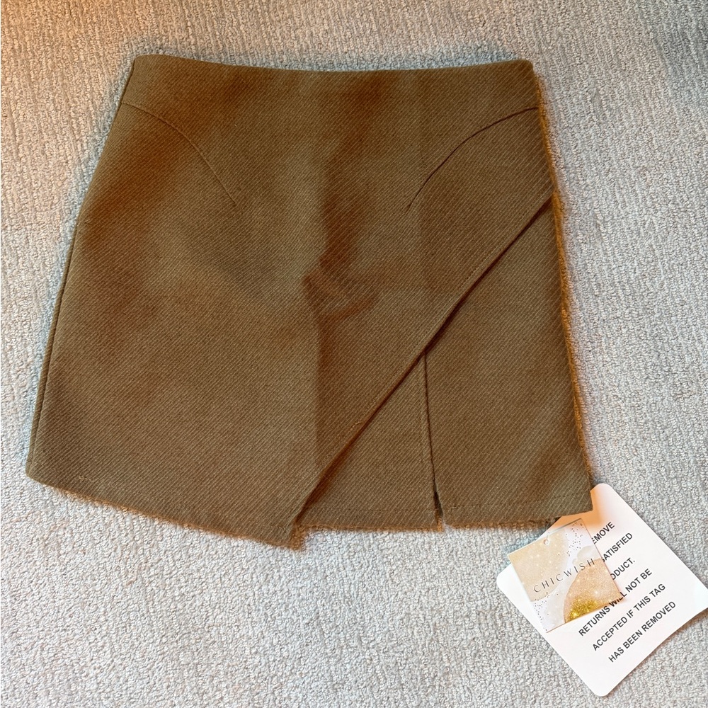 Wool mini Skort